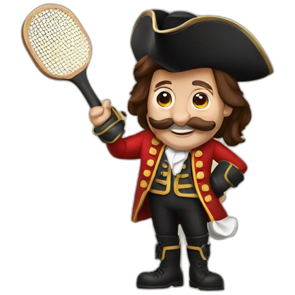 Captain hook with ping pong paddle emoji