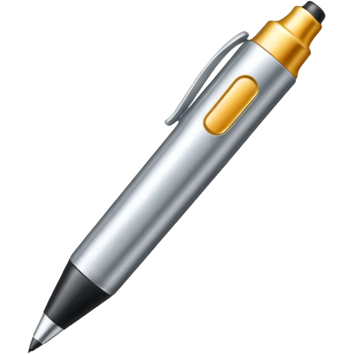 a silver bold marker emoji