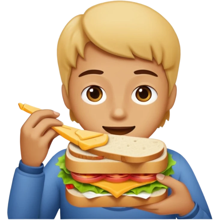 Sandwich eat sandwich emoji