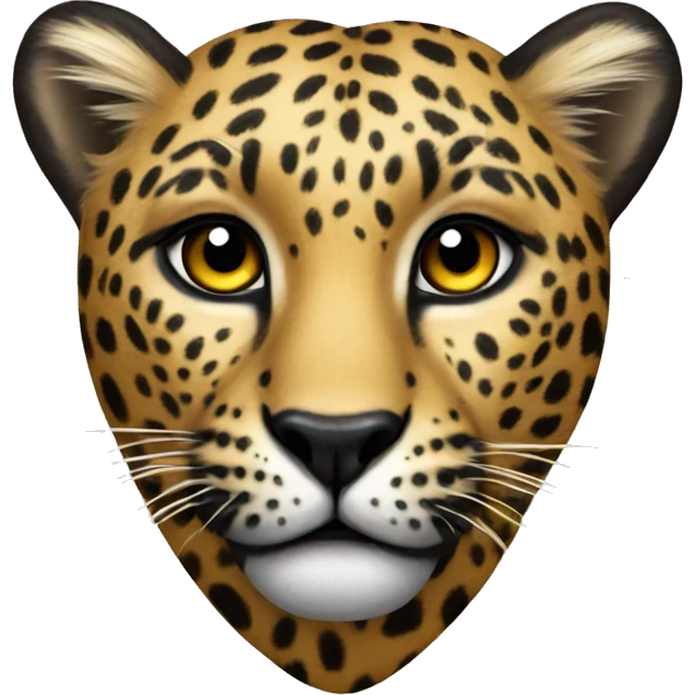 Leopard heart  emoji