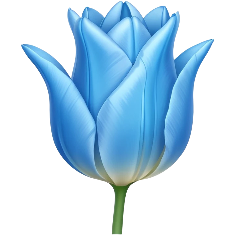 light blue tulip emoji