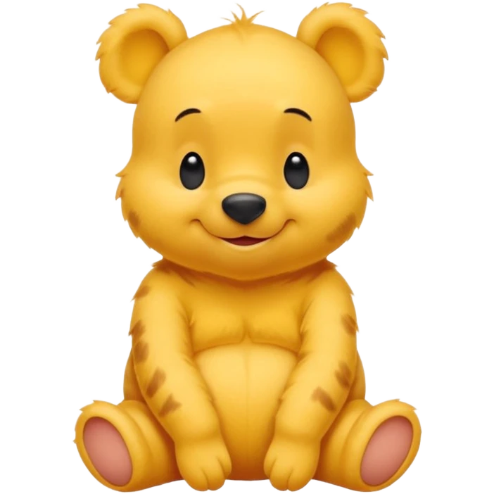 a cute sitting whinne the pooh emoji