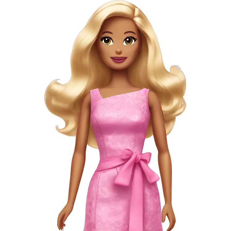 Barbie Doll in dress  emoji