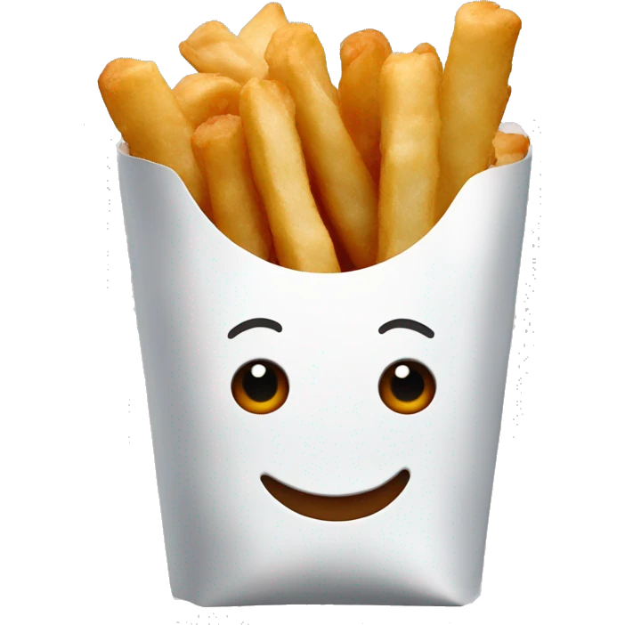 fish and chips with root beer emoji