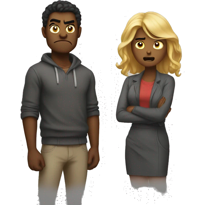 angry and lovers emoji