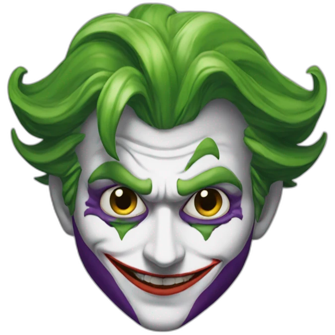 Joker con la faccia di fagioli emoji
