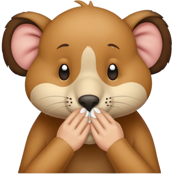 animal wiping its nose emoji