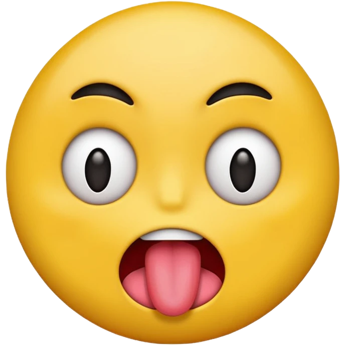 Emoji with dead eyes and tongue sticking out to the side emoji
