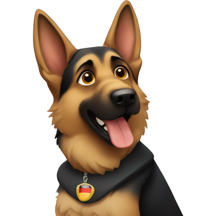German shepherd emoji