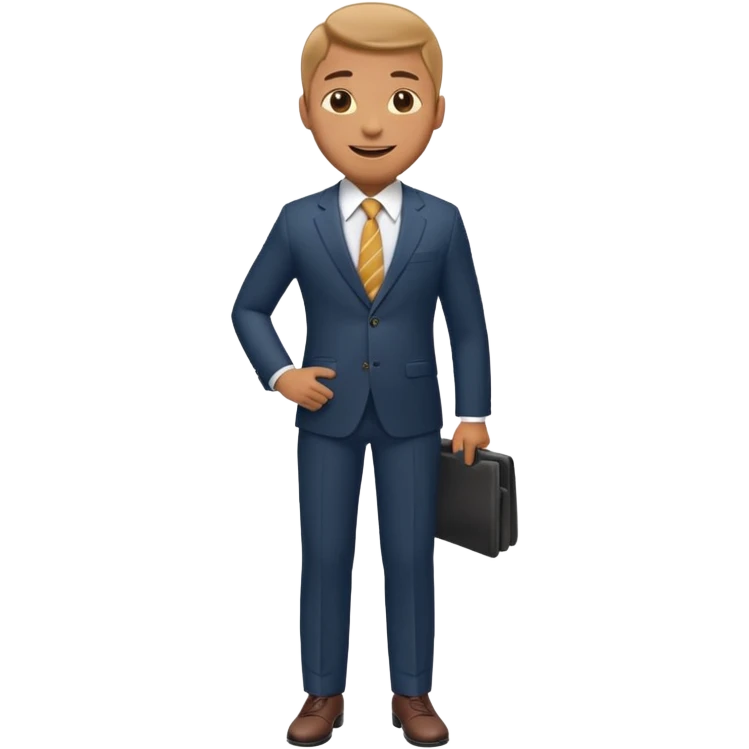 businessman celebrating full body emoji