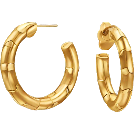 gold hoop earrings emoji