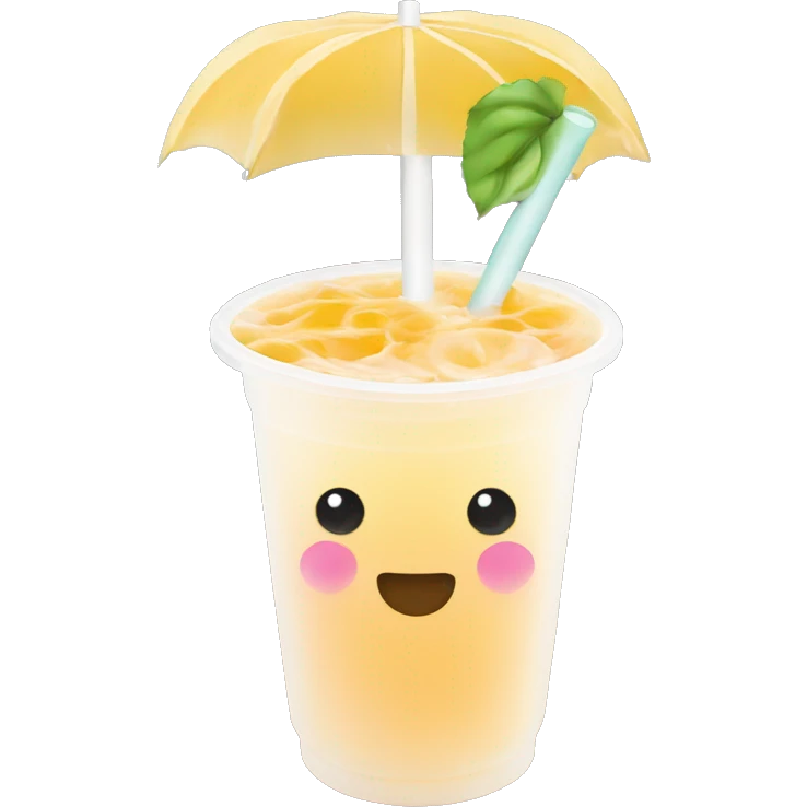 Fruit bubble tea  emoji
