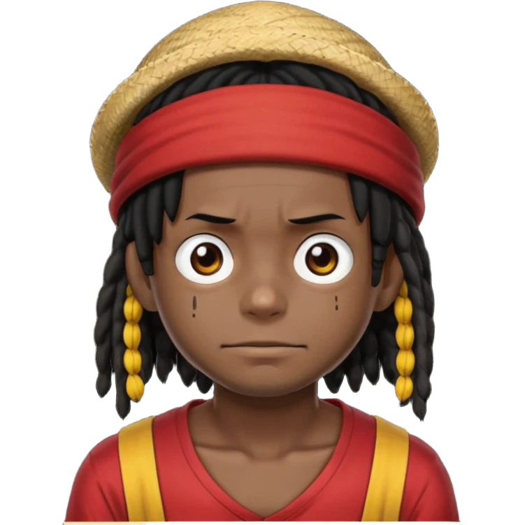 Luffy dark and locks emoji