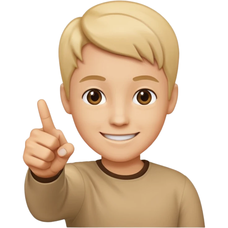 pointing finger towars camera emoji