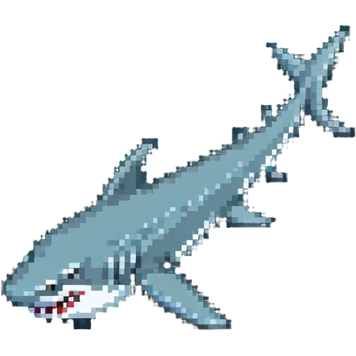 shark swimming in ocean emoji