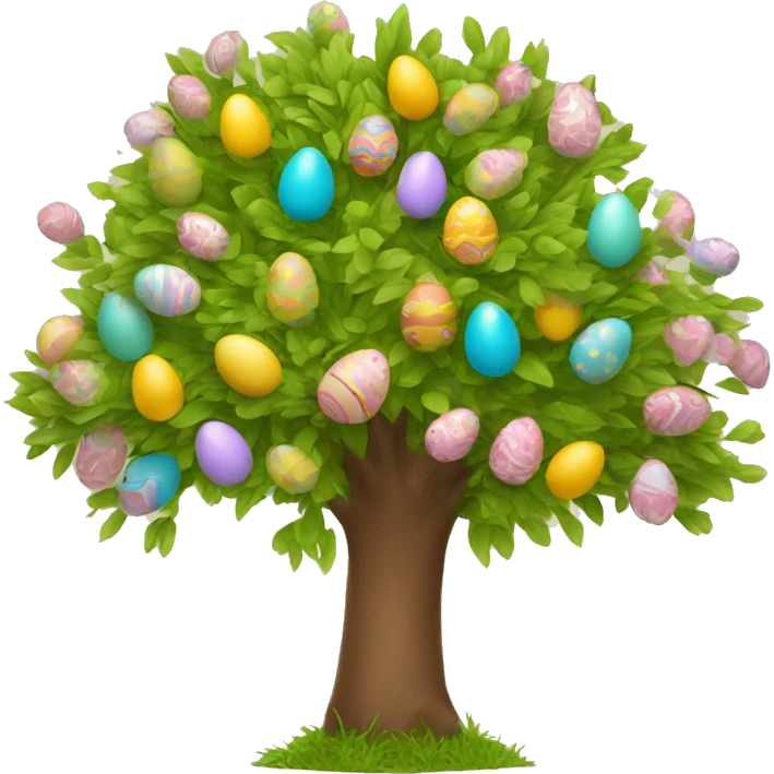 easter egg tree emoji