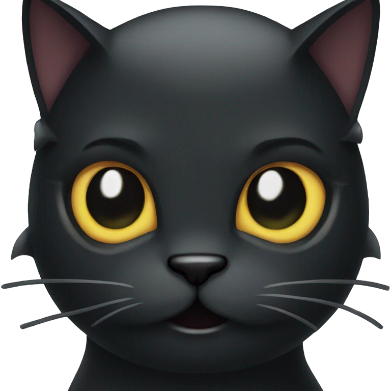 Black cat sassy evil  emoji