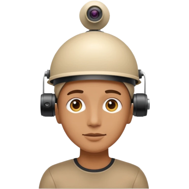 Top right corner image add a dome camera on top emoji