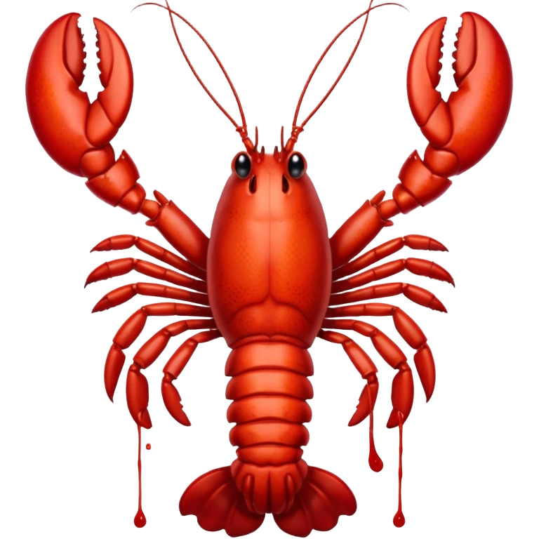 Lobster on period menstruation  emoji