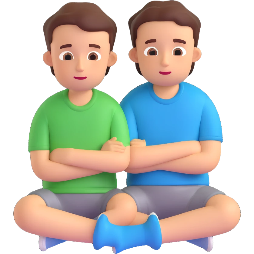 faces - sad boy and happy emoji