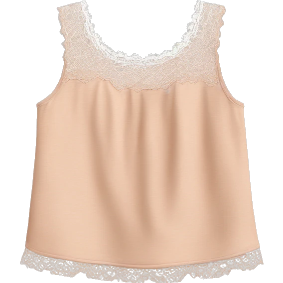 Cute top with lace emoji