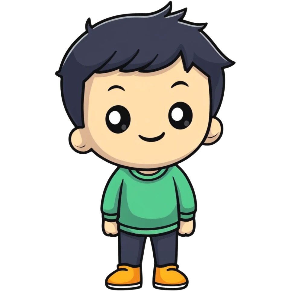 realistic portrait of a boy emoji