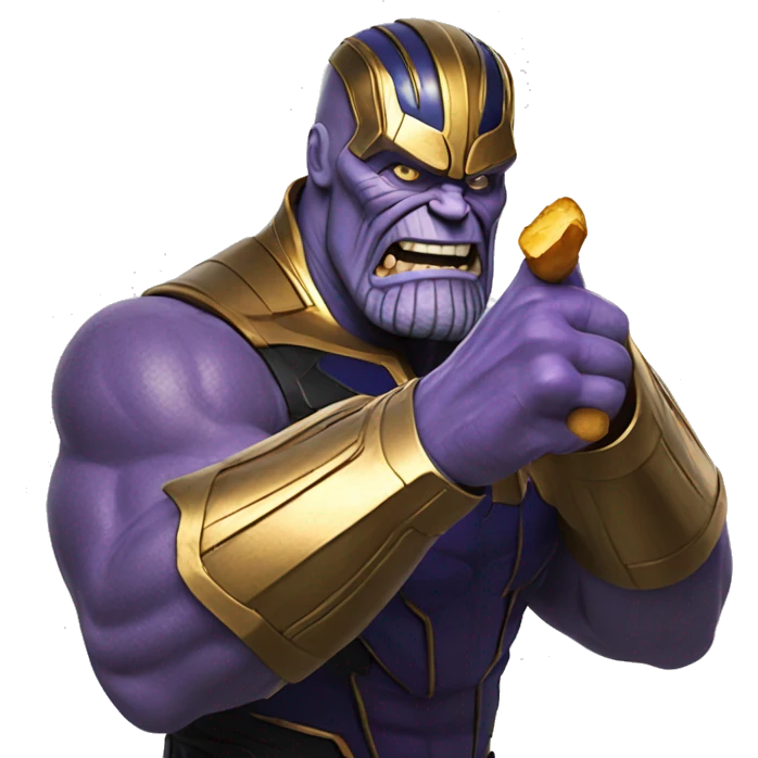 Thanos snapping his finger emoji