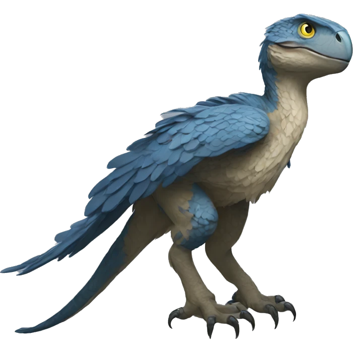 Raptor bleu emoji