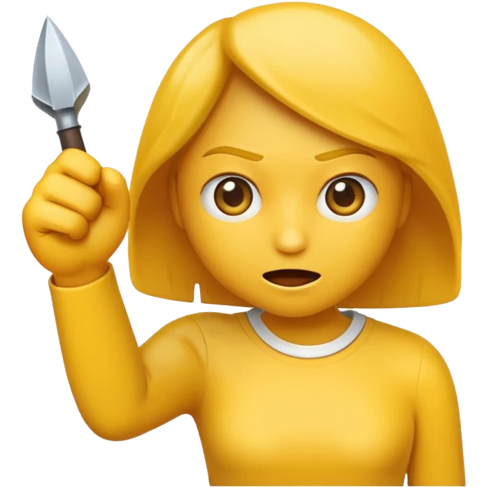 Un emoji coquin qui se mord le poing emoji