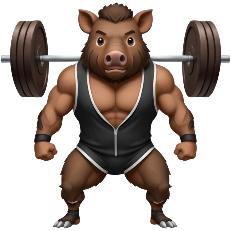 wild boar, gym emoji