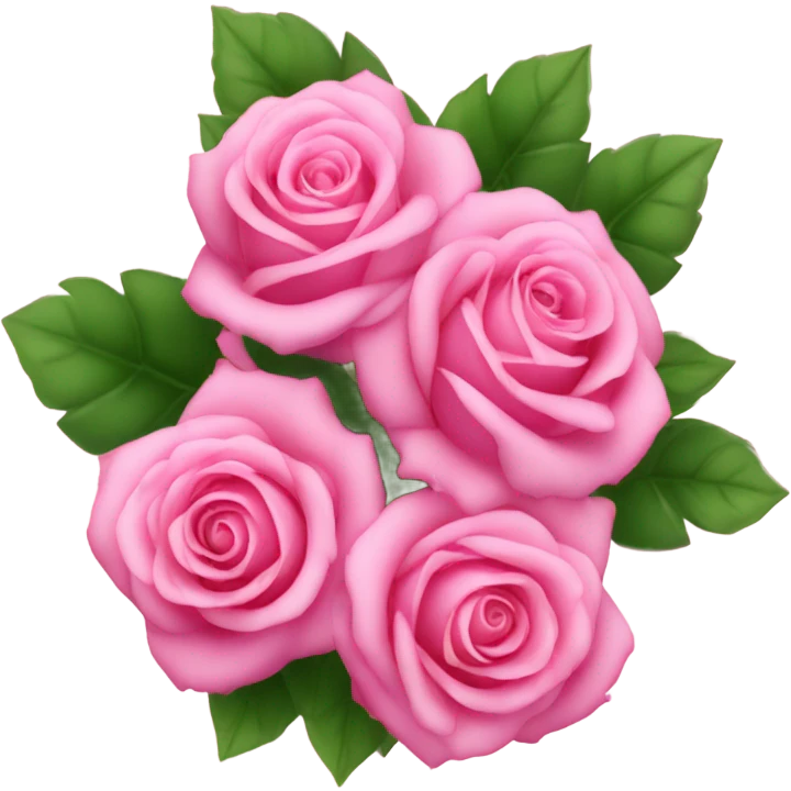 Pink roses bouquet ￼ emoji