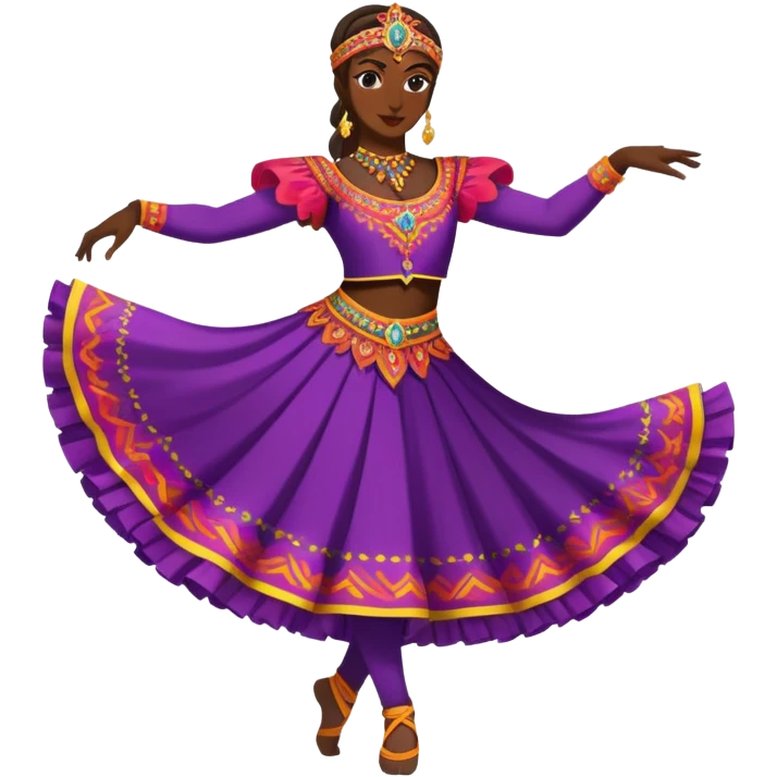 Traditional Dagestani dancer in costume emoji