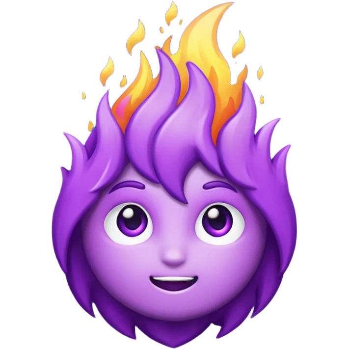purple fire emoji