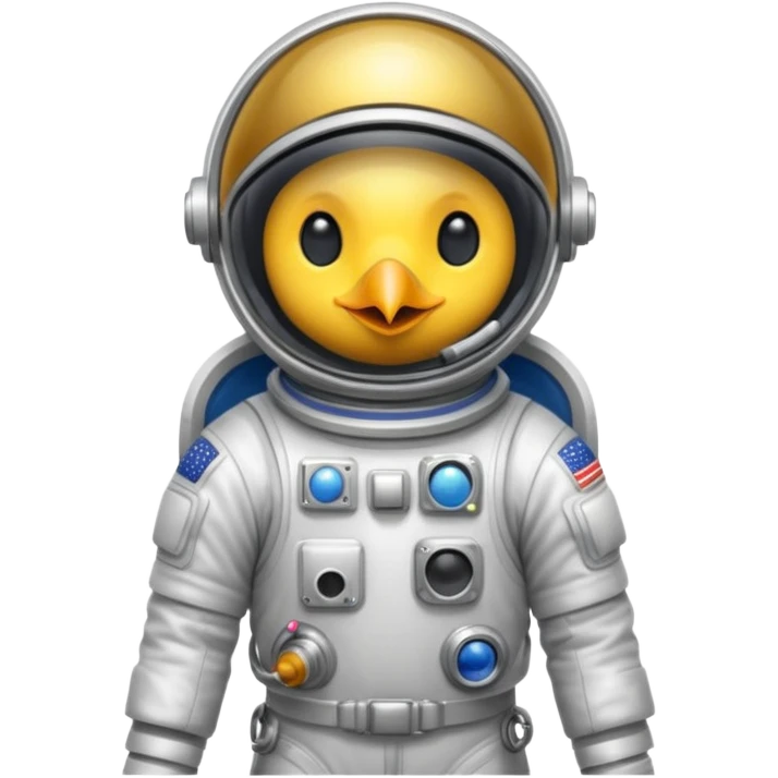 bird with astronaut suit emoji