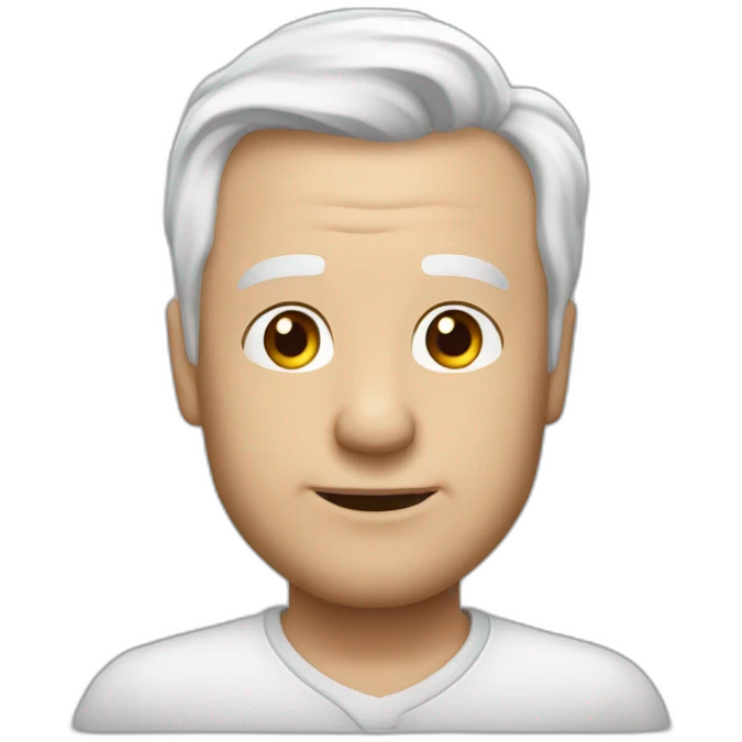 meester frank visser white hair emoji