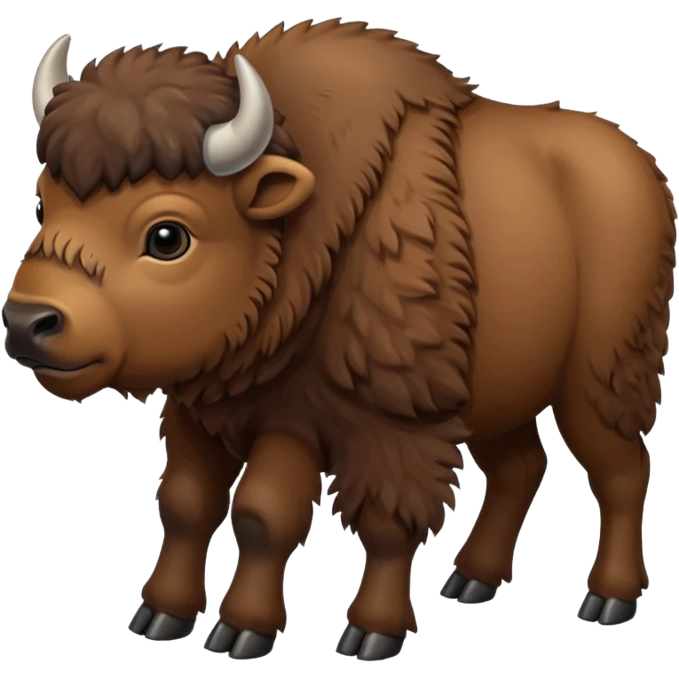 3 Bébés bison emoji