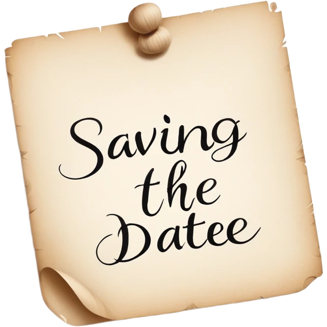 Saving the date  emoji