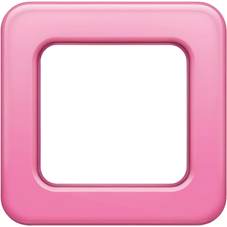 simple pink photo frame emoji