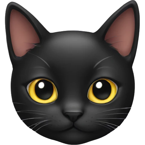 black cat with bow tie emoji