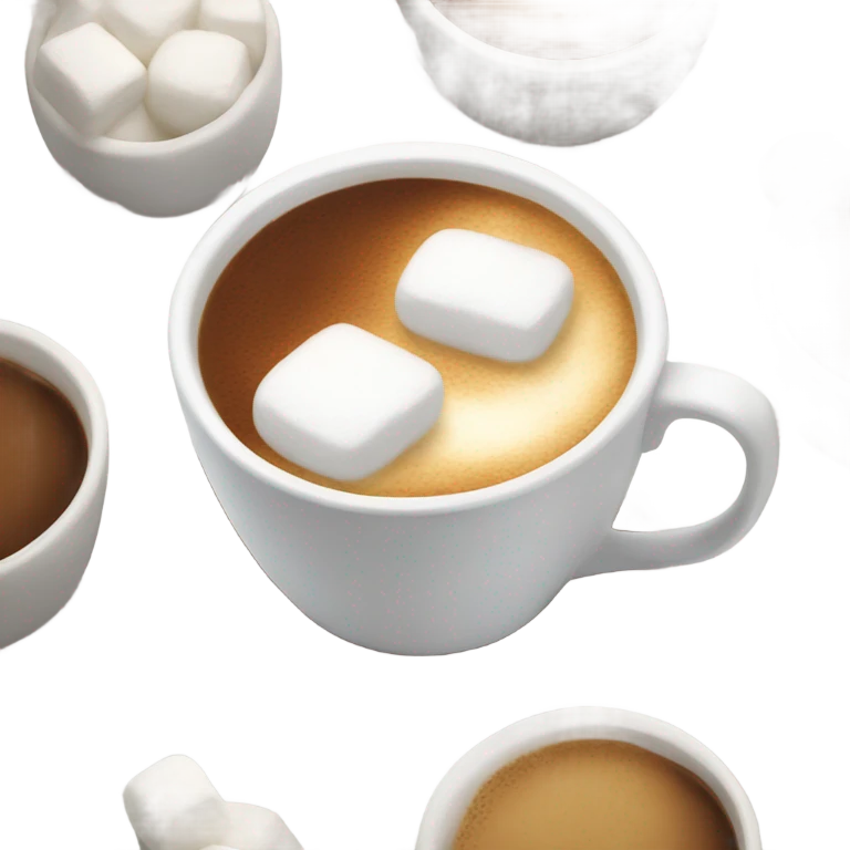 Coffee with marshmallows emoji