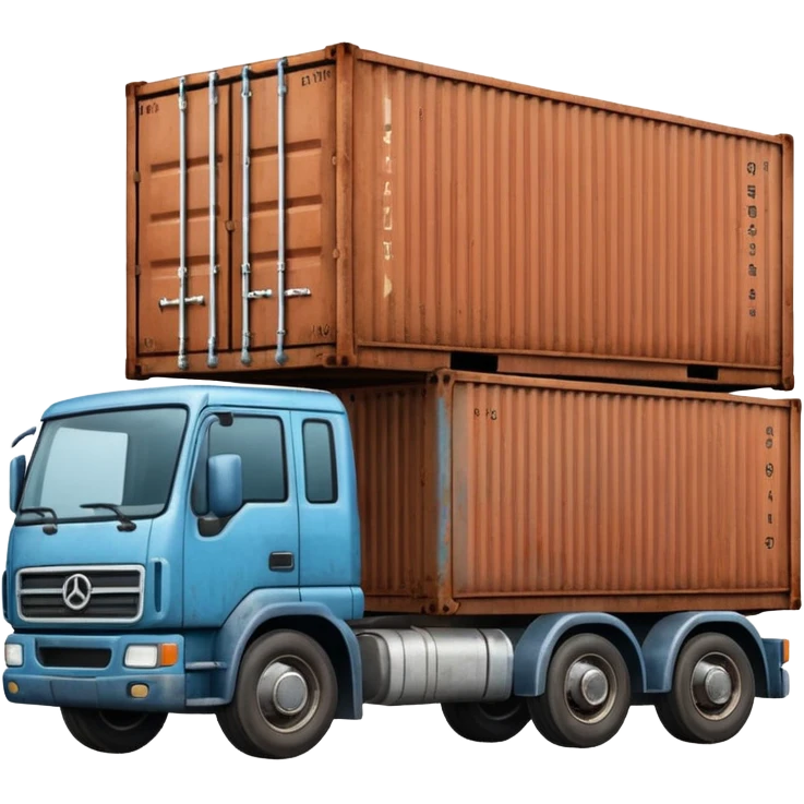 truck holding container emoji