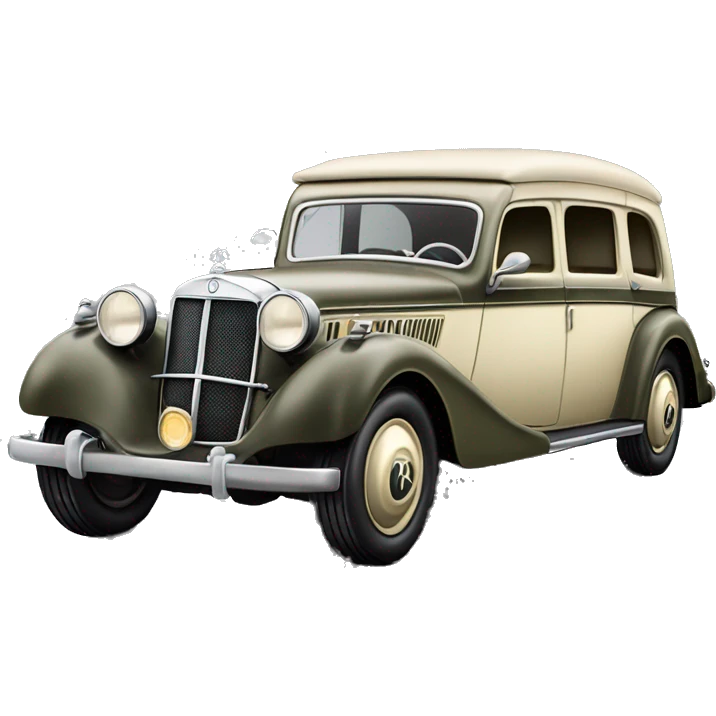  1936 WW2 Mercedes German Staff Car emoji