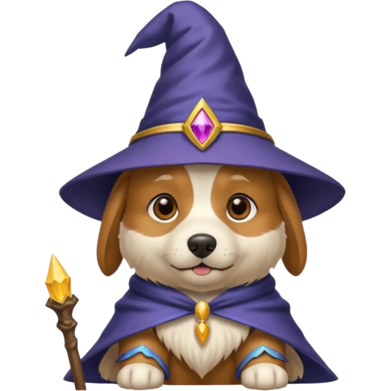 Dog wizard emoji