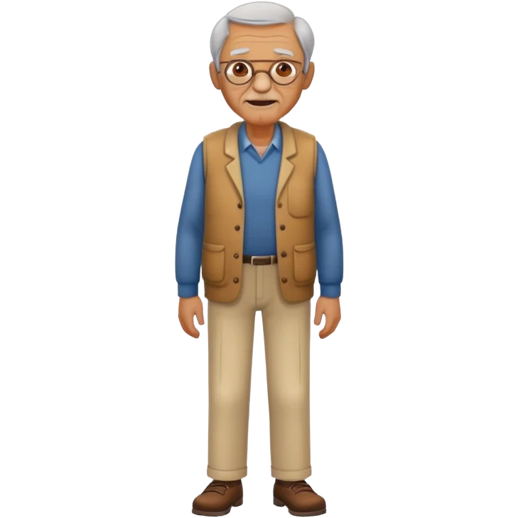 old man full body emoji
