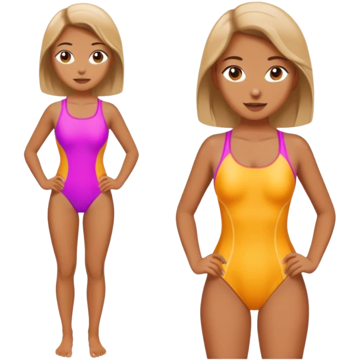 Sexy lady in swimsuit emoji