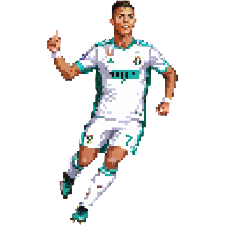 Cristiano Ronaldo celebrating a goal emoji