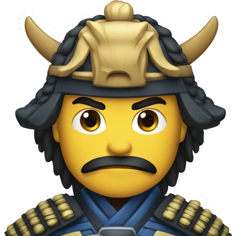 Samurai angry emoji