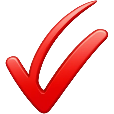 Red check mark emoji