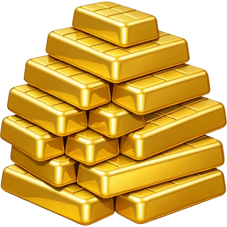 Tons of gold, a pile of gold emoji