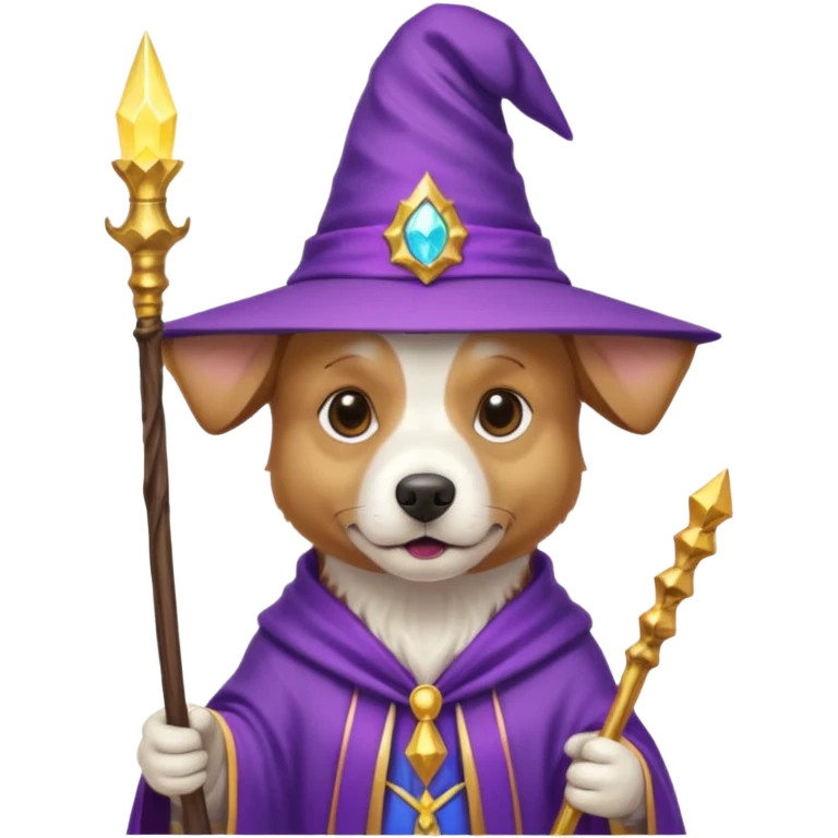 Dog wizard emoji